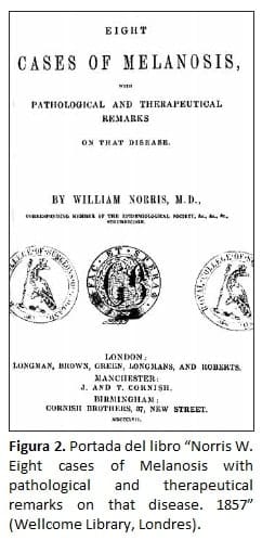 Portada del libro “Norris W. Eight cases of Melanosis 