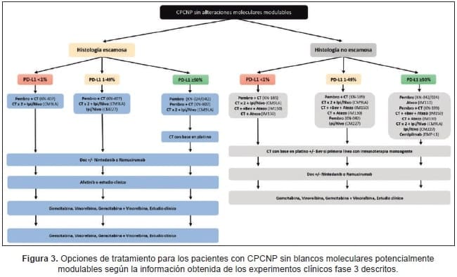 Opciones de tratamiento para los pacientes con CPCNP
