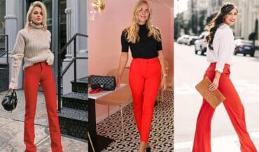 Descubre cómo combinar los pantalones rojos sin que te veas extravagante