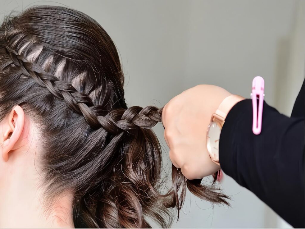 Peinados con trenzas y pelo suelto para cualquier ocasión
