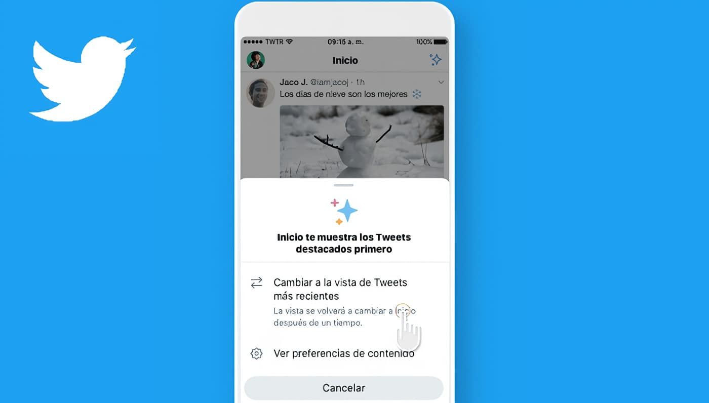 Twitter actualizacion automatica de la cronologia