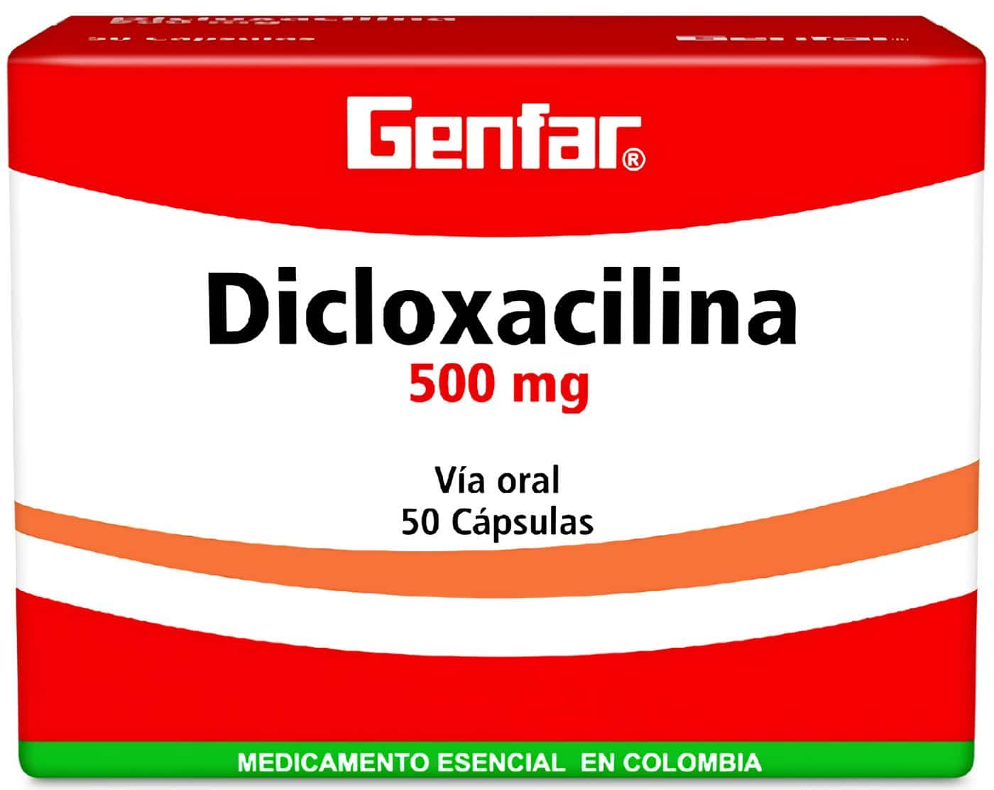 Genfar DICLOXACILINA 500mg CJx50 CAP-CO