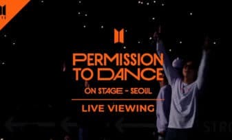 Bts permission to dance on stage