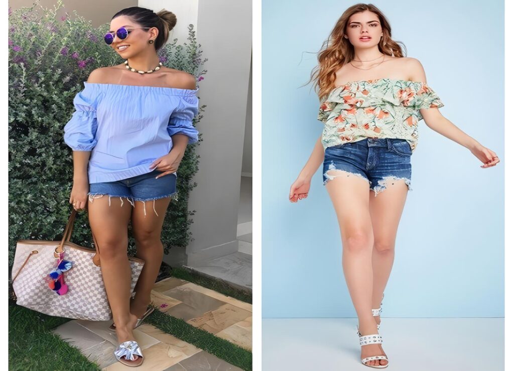 Ideas para vestir shorts vaqueros más camiseta y no ser una aburrida