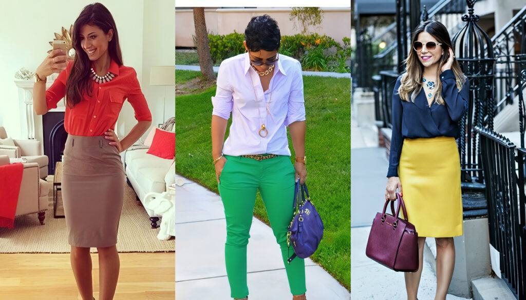 Outfits perfectos para la oficina que no son negros