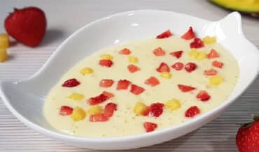 Crema Fría de Mango y Fresa