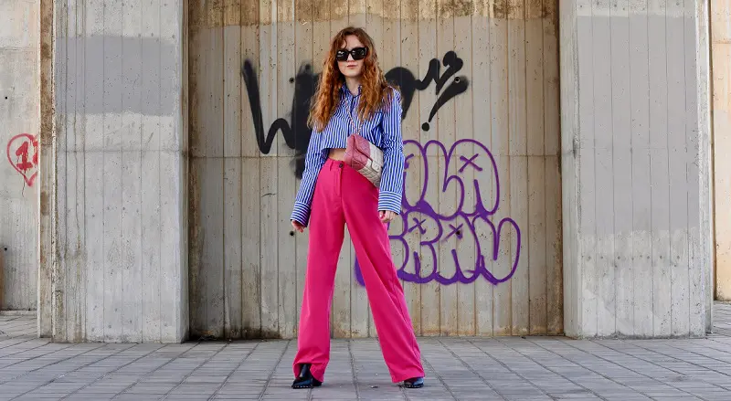 Pantalones fucsia