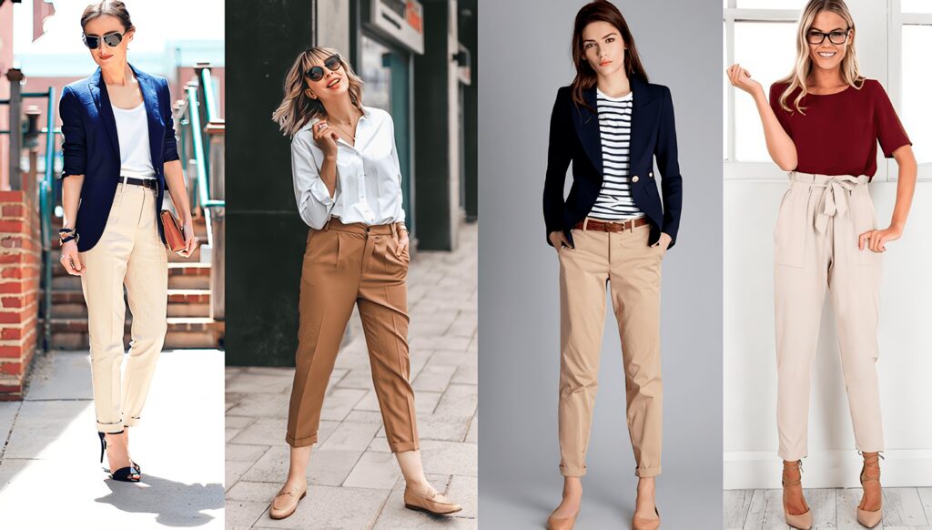 Pantalones largos para la oficina en verano