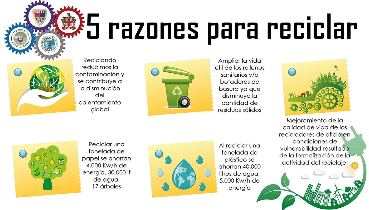 5 Razones Para Reciclar Infografia Infographic Medioa 8262