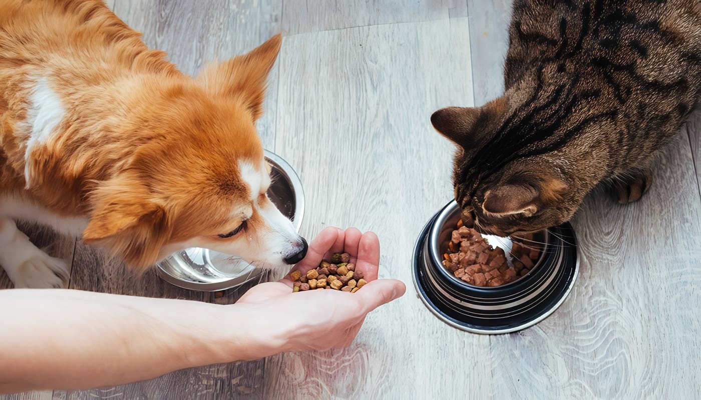 Sobrepeso en perros y gatos