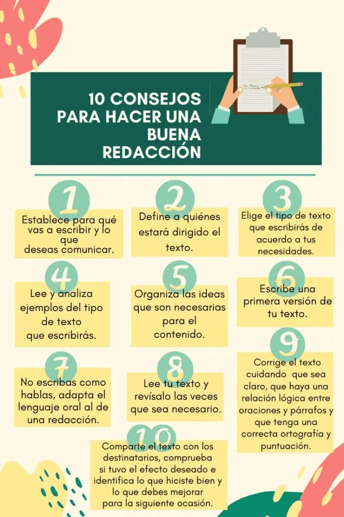 10 Consejos para hacer mejor una redaccion