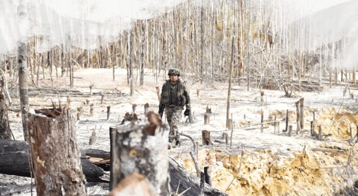 Ejercito contra la mineria ilegal y deforestacion