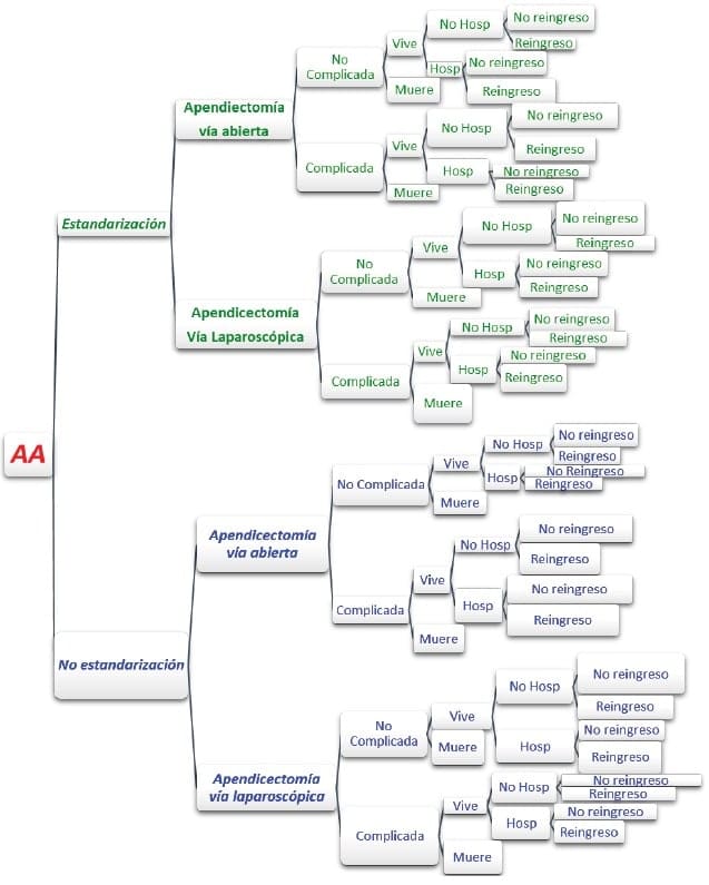Mapa de caracterización de un paciente con AA en la FCI-IC