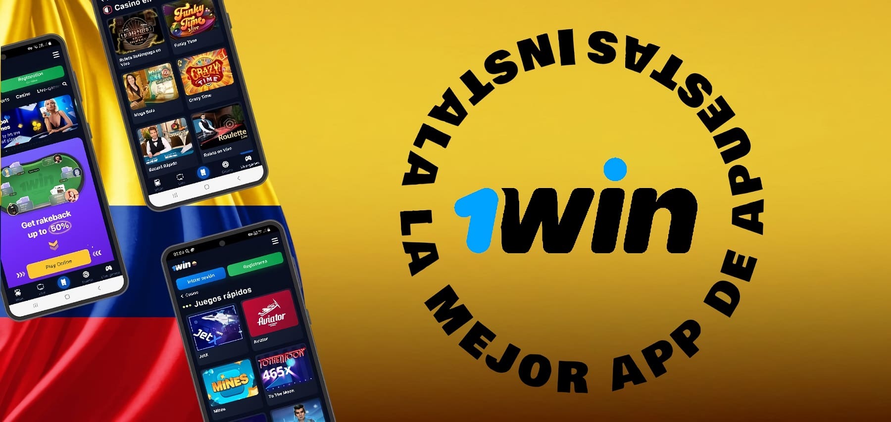 La 1win app características