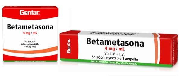 Betametasona 4mg/ml Inyectable