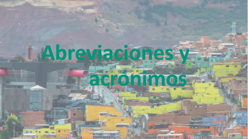 Abreviaciones y acrónimos