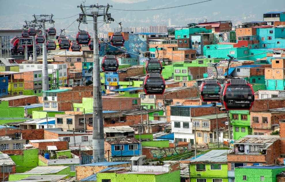 Panoramica de barrio de Bogotá