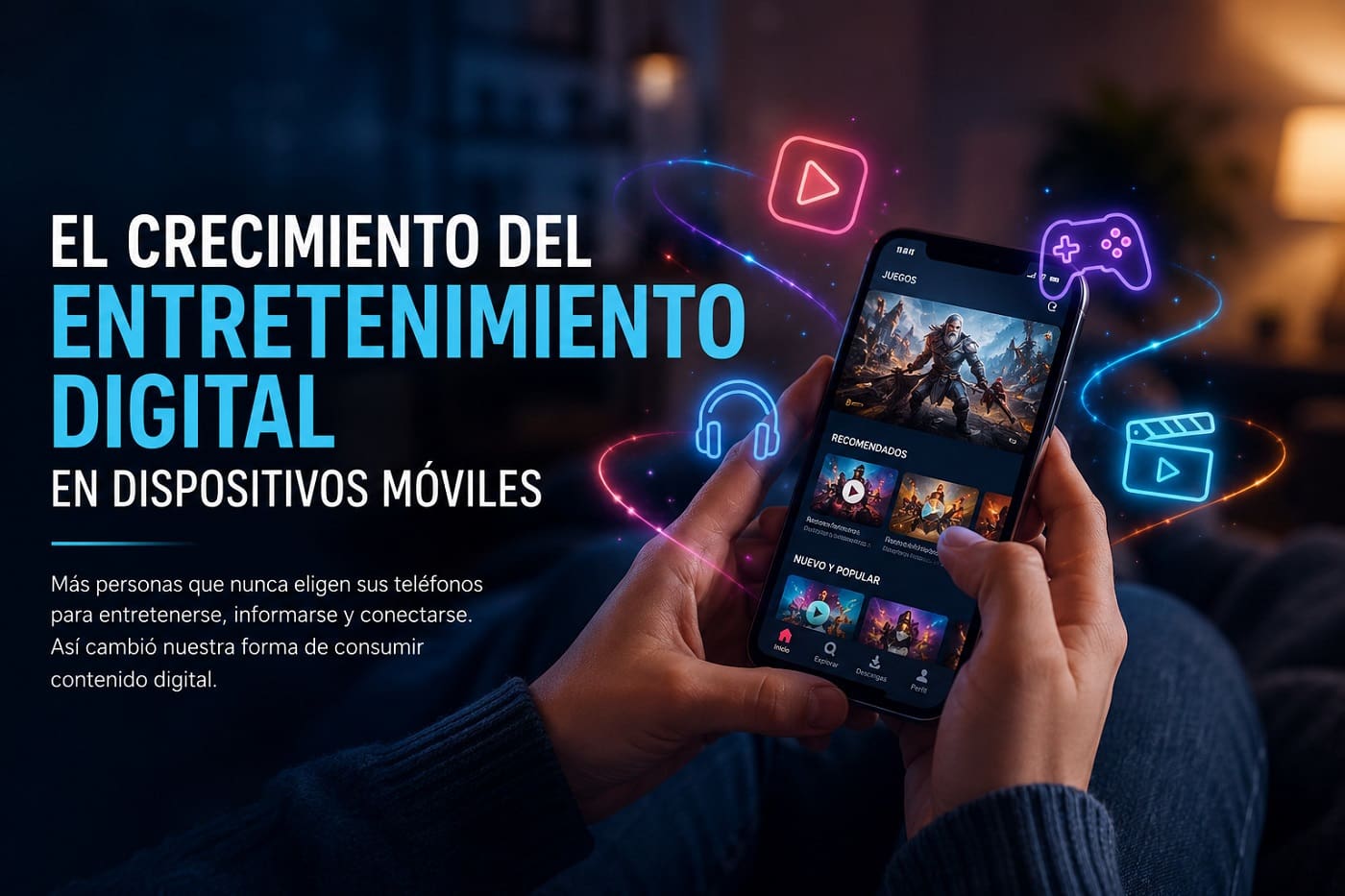 Entretenimiento Digital en Dispositivos Móviles