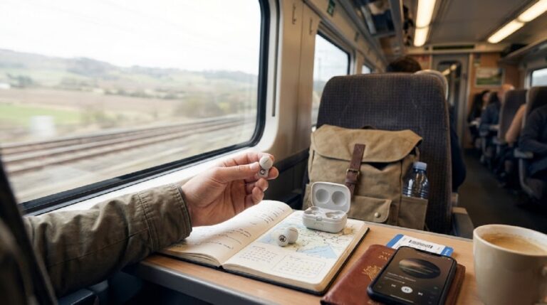 Auriculares sin cables para viajar con libertad